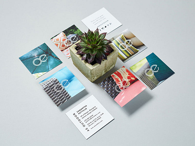 Floating braizen branding business card collateral logo design moo cards outdoor furniture print infinity stationery