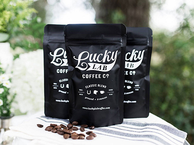 Lucky Little Coffee Bags austin braizen branding coffee logo design lucky packaging