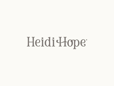 Heidi Hope LogoType braizen branding logo photographer serif