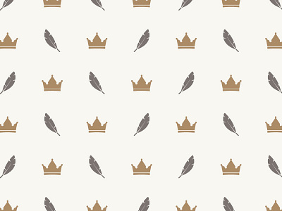 Crown & Feather Pattern