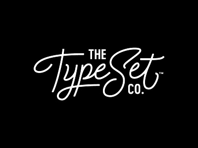 The Type Set Co. Logo branding lettering logo