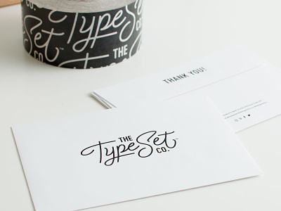 The Type Set Co. Receipt Envelope braizen branding envelope logo print collateral tape