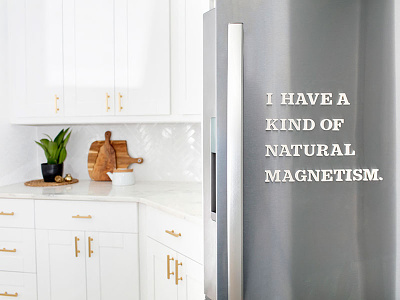 Natural Magnetism letters magnets product design