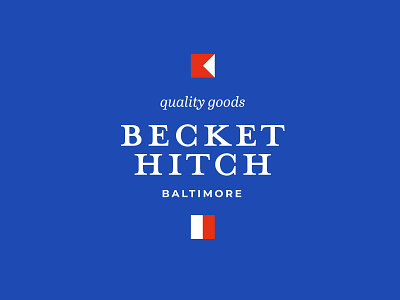 Becket Hitch Refreshed Logo branding flags logo mark monogram sailing