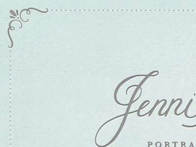 Jenni Maroney Brand Concept 1 border braizen branding calligraphy identity letterpress logo photographer script swirls