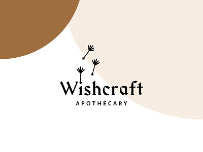 Wishcraft Apothecary Logo braizen branding dandelion logo