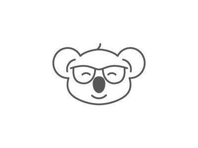 Wallace with different shades braizen branding decals glasses illustration kids koala