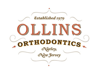 Ollins Orthodontics Concept 2 braces brown modern orange orthodontics smile stacked type tan teeth tooth vintage