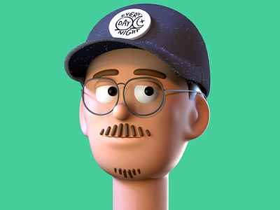 Victor 3d 3d modeling avatar ballcap character cinema4d hat head illustration octane person portrait stylized