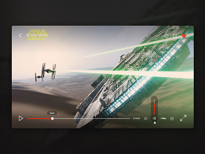 Video Player budicon freebie minimal player psd sci fi simple space star wars video video player