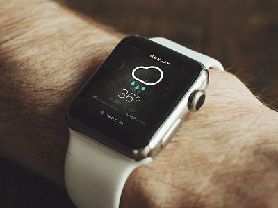 Late to the party app apple apple watch arm mockup notreal smart watch watch weather