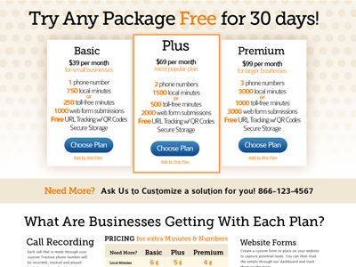 Pricing Packages advertising packages pricing traction