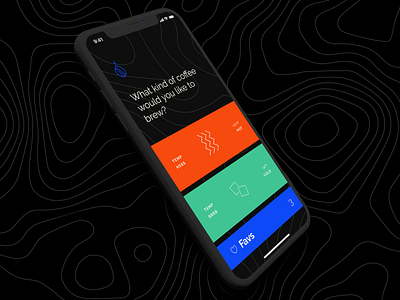 Drip Coffee App Concept app clean coffee dark mode figma icons minimalist prototype ux ui