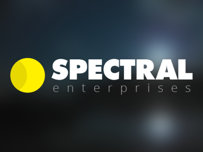 Spectral Enterprises cheese circle company dark design enterprises futura logo minimalist moon spectral yellow