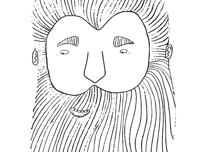 Mr. Beard beard blackwhite hipster illustration man