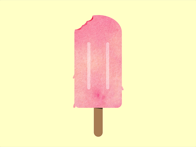 Ice Cream icecream illustrator popcicle summer texture watercolor