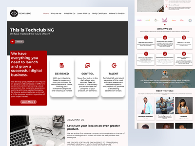 Techclub NG animation branding ui