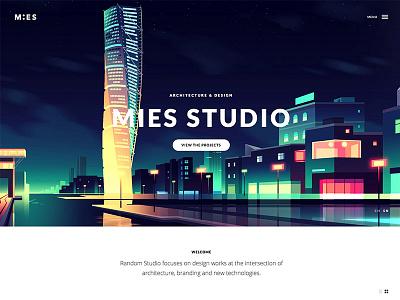 MIES Architecture Website architecture cover fonts fullscreen layout parallax pixelgrade site theme typography white space wordpress