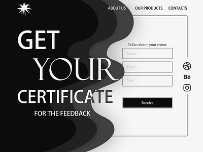 The concept of the feedback form 8неделя design logo makeevaflchallenge typography ui ux
