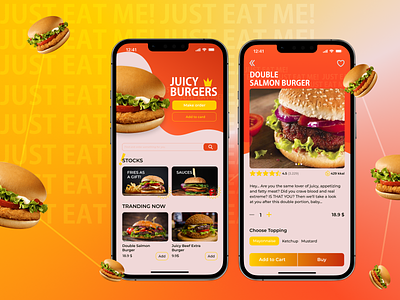 App for fast food restaurant app branding design food graphic design makeevaflchallenge makeevaflchallenge10 mobile app ui ux web design