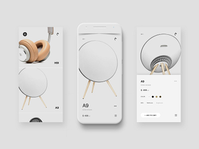 B&O Play Mobile branding e commerce ecommerce minimal shop ui ux web design