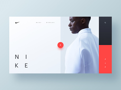 Nike Future brand branding hero homepage minimal nike ui ux web web design