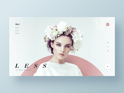 Less brand branding fashion hero minimal ui ux web web design