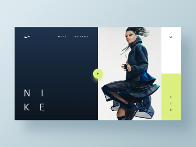 Nike Future 2 app brand branding fashion hero homepage minimal nike ui ux web web design