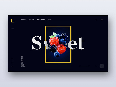 Sweet app brand branding hero homepage minimal ui ux web web design