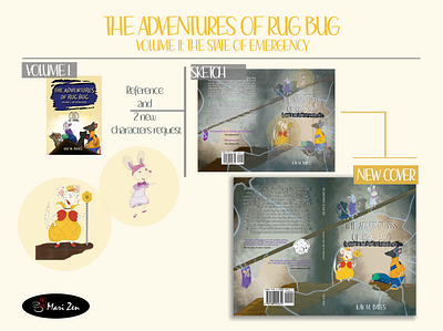 Summary of The Adventures of Rug Bug book cover book cover design childrens illustration illustration