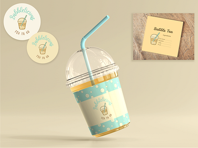 Bubble Tea Branding and Product Packaging branding graphic design illustration logo logo design product design product package