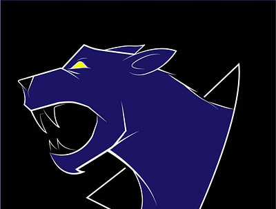PANTHER illustration lo logo panther