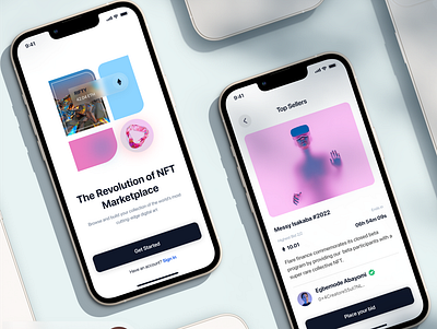 RIfty. (An NFT Marketplace) blockchain crypto marketplace nft ui uidesign uiux ux