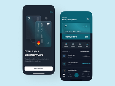 SmartPay. A Fintech Mobile App design finance fintech ui uidesign uiux