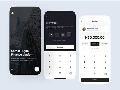 Profinance. A Fintech Mobile Application bank finance fintech money uidesign uiux