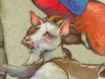 The Fox & the Goat 1 art ashraf ghori cintiq design digital illustration photoshop sketch story wacom xpanse cgi
