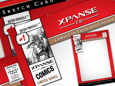 Comic Con Sketch Card - Xpanse CGI