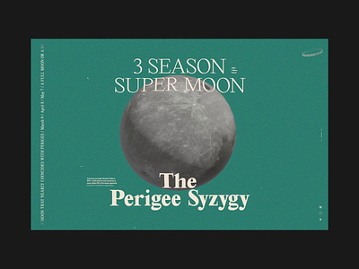 2020 Supermoon Landing Page after effects animation landing page motion transition type typeography ui web website