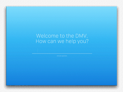 DMV Help Center animation answers dmv help principle questions web