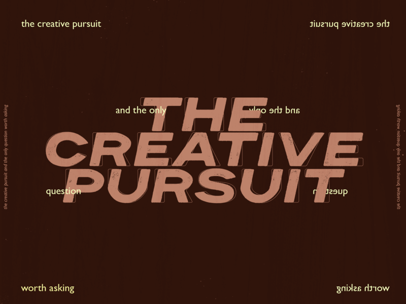 The Creative Pursuit design red texture type