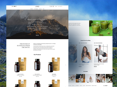 eCommerce for Natural Products branding design ecommerce ecommerce design ecommerce store uiux
