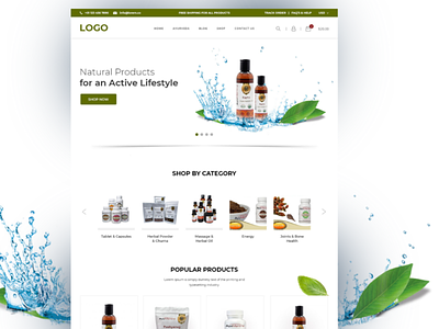 Natural Product eCommerce automotive website branding ecommerce store natural product ecommerce ui uiux