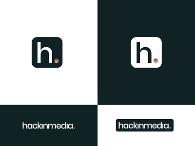 Hackinmedia app applogo branding design dotlogo h icon hacklogo hlogo icon logo logowithicon ui ux