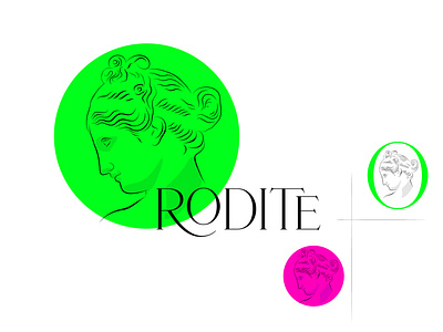 Rodite _ Brand Identity aphrodite branding design drawing elegant emblem face fashionlogo graphic design illustration lifestylelogo logo minimal minimallogo modernlogo punkcolor vector woamnlogo woman