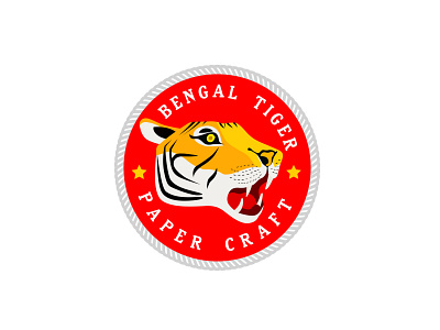 Bengal Tiger Emblem Logo animallogo bangladesh bengal bengal logo branding design emblem emblemlogo forestlogo logo mangrovelogo minimallogo modern logo redlogo studiologo tiger tigerlogo vector