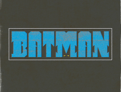 Batman Type Exploration batman design illustration illustrator typography vector