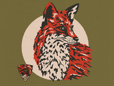 Fox Illustration branding design fox illustration procreate