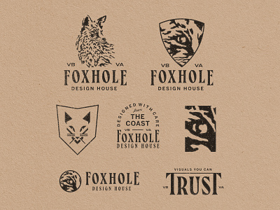 Foxhole Logo Redesign badge branding design illustration illustrator lettering logo typography vector