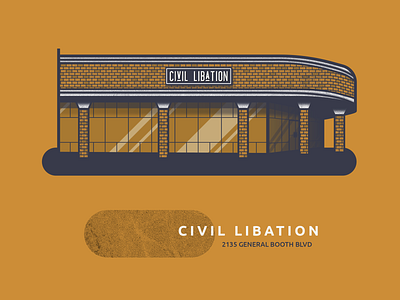Hidden Gems : Civil Libation design illustration vector