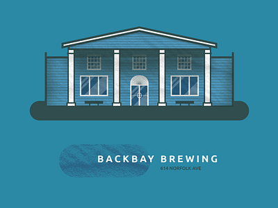 Backbay Brewing design illustration vector